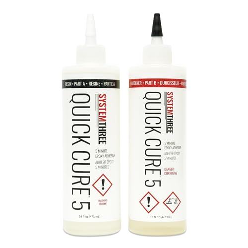 System Three Quick Cure 5 Epoxy Adhesive, 1 Quart Kit - size: 32 fl oz Kit