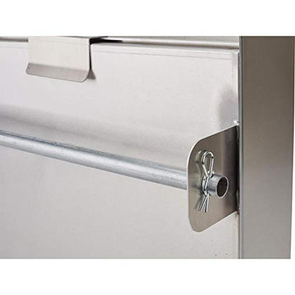 Standard Trailer Door Cabinet, Aluminum, Fold-Down Work Table, 30 Inch