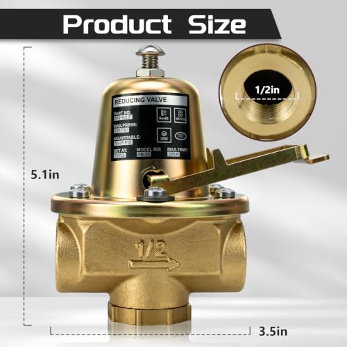 110192 FB-38 1/2" Pressure Reducing Valve For Residential Heating Systems