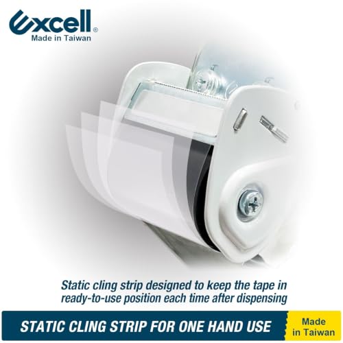 Excell EXC-828PL Heavy Duty Tape Dispenser, 2" Wide, 3" Core, 1 Pack