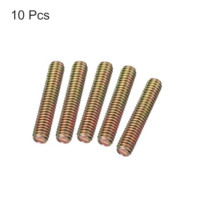 uxcell 10pcs Fully Threaded Rods 5/16x1-3/4 All Thread Studs Long Threaded Screw Carbon Steel for Furniture Garden Railing Mounting Assembly Fastening Frame Connection Colorful Zinc - size: 5/16x1-3/4"