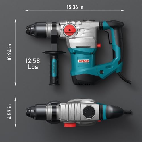 ENEACRO 1-1/4 Inch SDS-Plus 13 Amp Heavy Duty Rotary Hammer Drill