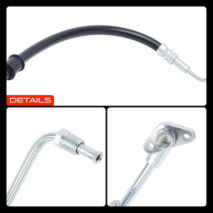 A-Premium Power Steering Pressure Hose Assembly Compatible with Honda