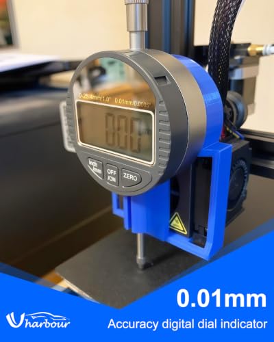 UHARBOUR Digital Dial Indicator 0-1" / 25.4mm with Magnetic Base