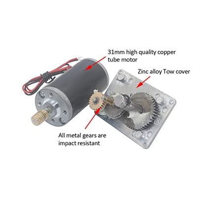 DC Worm Gear Motor, High Torque Speed Reduction Motor 24V - size: 30RPM