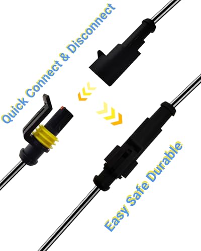 14AWG 1 Pin Waterproof Electrical Connector Quick Connect 3 Pack - size: 1 Pin
