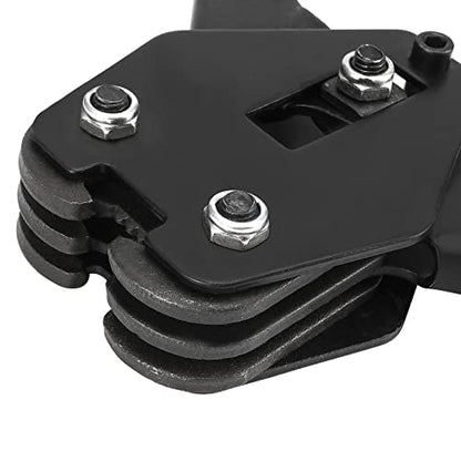 2 PCS 20'' Black Strapping Sealer for 1/2'' - 3/4'' Width Polypropylene and Polyester Strap, Heavy Duty Manual Banding Sealer Tools with Long Handle for Both Poly & Polyester Strap