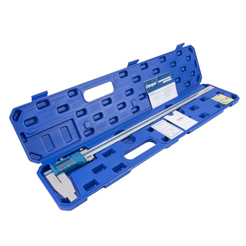 Dasqua 0-24"/600mm Heavy Duty Long Jaw Absolute Origin Digital Caliper, IP54 Stainless Steel Electronic Measuring Tool, in/mm Conversion, Accurary ±0.002"/0.05mm, Resolution 0.0005"/0.01mm - size: Heavy Duty 24"