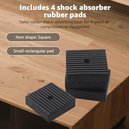 4 Pcs Solid Shock Pad for Air Compressor Pads or Equipment Shock Absorbing