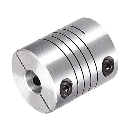 uxcell Motor Shaft 8mm to 9mm Helical Beam Coupler Coupling 25mm Dia 30mm Length - size: 8mm to 9mm