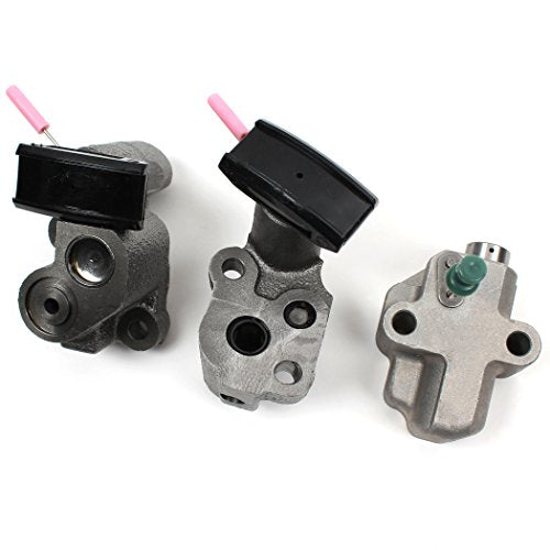 CNS Engine Timing Chain/Guide Tensioner Set Compatible with 2002-07 INFINITI/NISSAN 3.5L (3498cc) DOHC V6 24V,"VQ35DE"