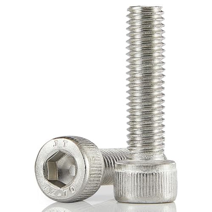 M8-1.25 x 50mm Socket Head Cap Screws Bolt, 304 Stainless Steel (A2-70), Metric Allen Hex Drive, Bright Finish, Fully Threaded, Quantity 10 - size: M8 x 50mm(10PCS)