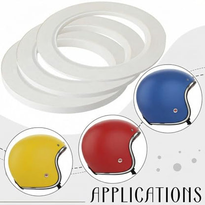 Nezyo 6 Pcs Vinyl Pinstripe Tape Auto,White,1/16,1/8, 1/4 Inch - color: White, size: 1/16,1/8, 1/4 Inch
