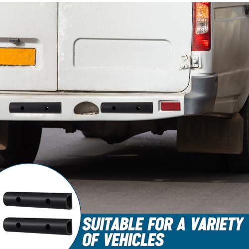 Pushglossy 6 Pcs 10 Inch Rubber Bumper Guard Protector Strips for Car Truck