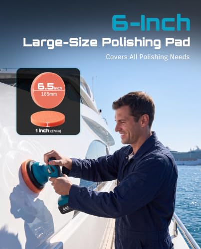 SEESII 7PCS 6 Inch Polishing Buffer Pad Kit for Buffer Polisher