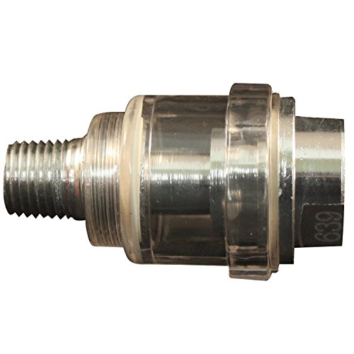 Milton Industries In Line Lubricator S-639, Lubricate Pneumatic Tools for Protection, Great for Applications without Access to FRL System, 1/4" Male NPT x 1/4" Female NPT, 0.5 Ounce Oil Capacity