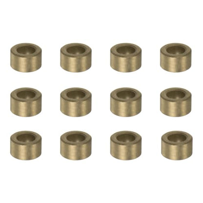 uxcell 12pcs Sleeve (Plain) Bearings 6mm Bore x 10mm OD x 6mm Length, Self-Lubricating Sintered Bronze Bushings - size: 6mm Bore x 10mm OD x 6mm Length