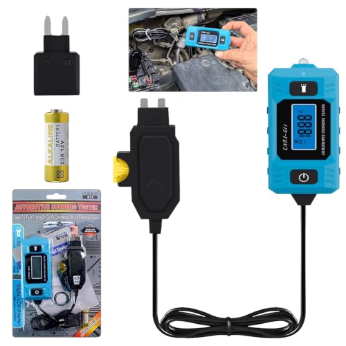Car Fuse Tester,Automotive Circuit Tester(0.01A~19.99A) with Battery