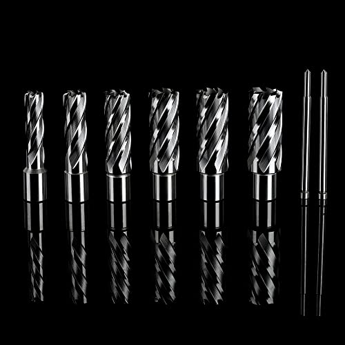 OSCARBIDE 8pc HSS Annular Cutter Set, 2" Cutting Depth,9/16" to 1-1/16"Dia