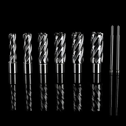 OSCARBIDE 8pc HSS Annular Cutter Set, 2" Cutting Depth,9/16" to 1-1/16"Dia
