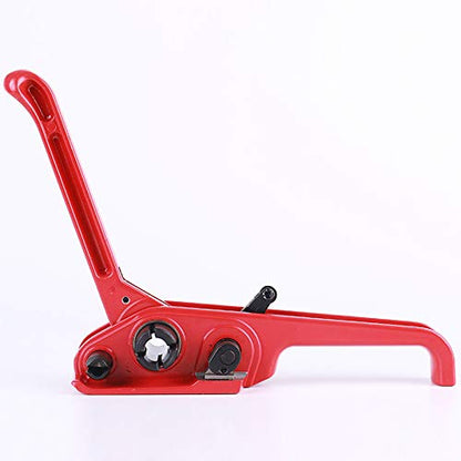 MYFAMIREA Heavy Duty Poly Strapping Tensioner and Cutter Manual Banding Tools Windlass for 1/2" -3/4" Width Polyester Polyproplyn Strap - Passion Red - style: Tensioner-Passion Red