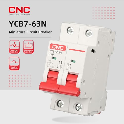 CNC AC Miniature Circuit Breaker, 6 Amp 400V 2 Pole DIN - style: 6A