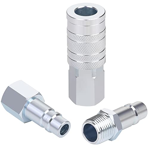 1/2’’ Air Hose Fittings Set High Flow Quick Connect Fittings