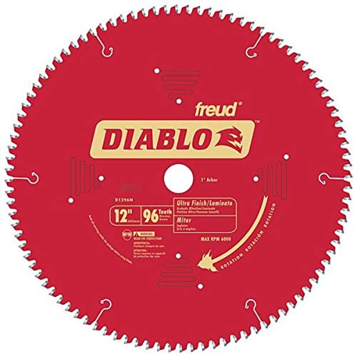 Diablo Saw Blade - 12" Diameter, 96 TCG Teeth, 1" Arbor - size: 12" Dia, style: 96 TCG