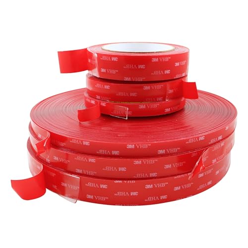 3M VHB Tape, 1 in X 15 FT, MOUNTING Tapes, Clear