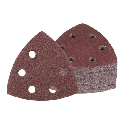 50pcs Mouse Sander Detail Sandpaper 120Grit 3-1/2" Triangle - size: 120 grit