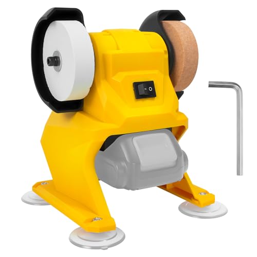 Mini Bench Grinder Polisher for Dewalt 20V Battery, Electric Belt Sander, Electric Knife Sharpener for Wood, Metalworking DIY, Small Sander(Only Tool)