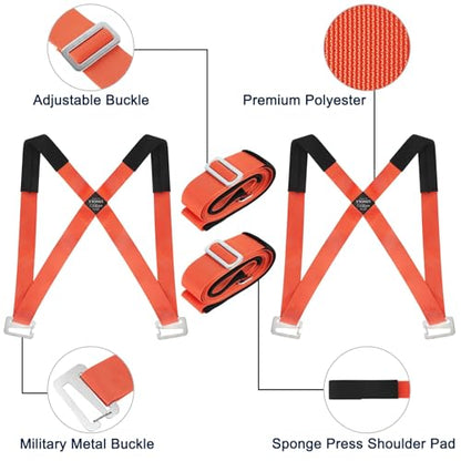 Ytonet Moving Straps for Lifting Furniture, Lifting Straps 2 Person System - size: 120 inches