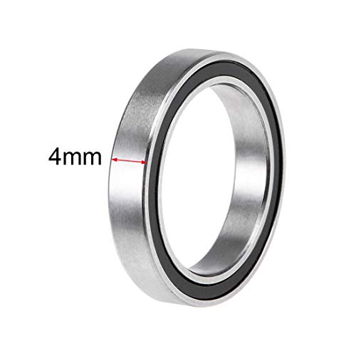 uxcell 6703-2RS Deep Groove Ball Bearings Z2 17x23x4mm Chrome Steel 2pcs - size: 17x23x4mm