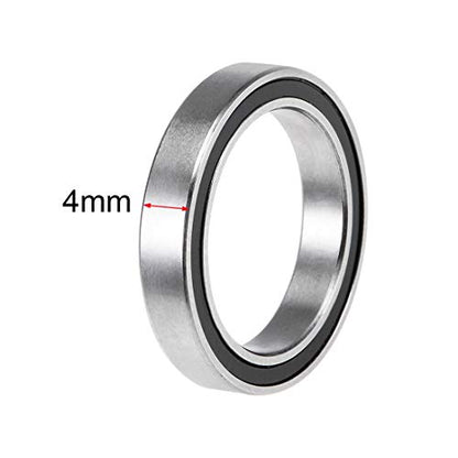 uxcell 6703-2RS Deep Groove Ball Bearings Z2 17x23x4mm Chrome Steel 2pcs - size: 17x23x4mm