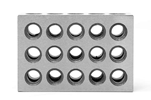 WEN 10457 25 x 50 x 75 mm Steel-Hardened Metric Precision 123 Blocks, Two Pack - size: 25 x 50 x 75 mm