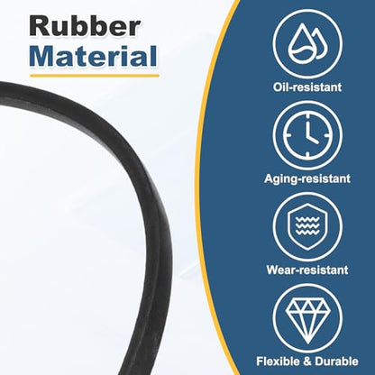 uxcell 3Pcs A-1080 Rubber V-Belt 1080mm Li x 13mm W x 8mm T Classic Wrapped - size: A-1080