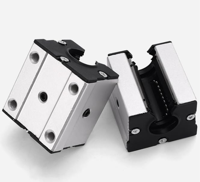 2Pcs SBR25UU Linear Slide Blocks with Dust-Proof Covers - Open Bearing Housing for SBR25 25mm Linear Guides, As Replacement Parts for CNC Machines and 3D Printers - size: SBR25UU, style: Dust Cover Slider