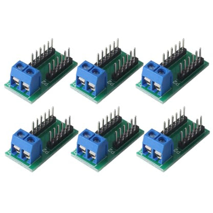 6PCS 2x6 Position Terminal Block Distribution Module,PCB Terminal Block Kit