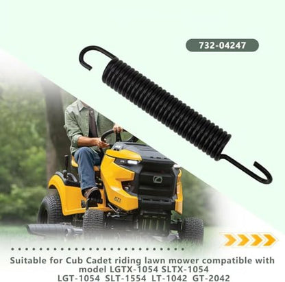 732-04247 Extension Spring for Cub Cadet Riding Mowers, Compatible with LT1042 SLT1554 LGT1054 LGTX1054 SLTX1054 GT2042 LGTX-1054 SLTX-1054 LGT-1054 Models (1 Pcs)