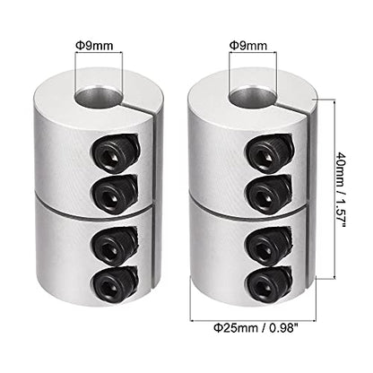 uxcell 9mm to 9mm Shaft Coupling 25mmx40mm Coupler Aluminum Alloy Joint Motor for 3D Printer CNC Machine DIY Encoder - size: 9mm x 9mm