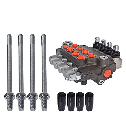 waltyotur 4 Spool 21GPM 3600 PSI Hydraulic Directional Control Valve SAE