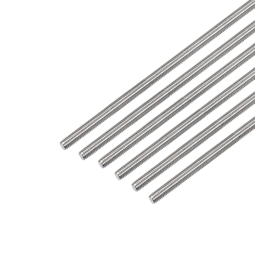 1/4"-20 Fully All Threaded Rod & Studs, 16" Length, 304 Stainless Steel Right Hand Thread Screw for Furniture Anchor Bolts, Clamps, Hangers and U-Bolts 6 Pack - size: 1/4"-20 x 16"