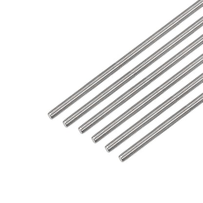 1/4"-20 Fully All Threaded Rod & Studs, 12" Length, 304 Stainless Steel Right Hand Thread Screw for Furniture Anchor Bolts, Clamps, Hangers and U-Bolts 6 Pack - size: 1/4"-20 x 12"