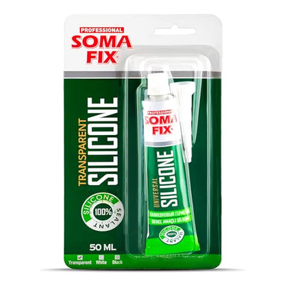 Clear Silicone Caulk (No Gun Needed) Flexible & Waterproof Caulking Tube - color: Clear