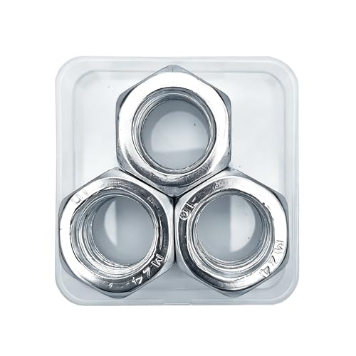 M24 3pcs Hex Nuts,M24 Galvanized Metric Hardware Nuts Sets - size: M24
