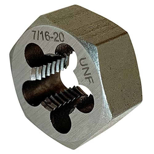UNF Hex Right Hand Rethreading Die 7/16"-20 - size: 7/16"-20