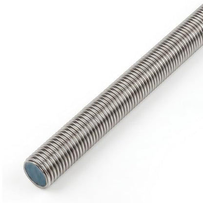 Chenango Supply 1-1/4-7 x 3, 304 Stainless Steel Fully Threaded Rod - size: 1 1/4-7 x 3ft (1 Pack)