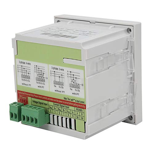 3 Phase Voltage Meter AC 450V, DTM-AV96 Digital Voltmeter 1 LED Display Panel Programmable Voltage Current Frequency Tester