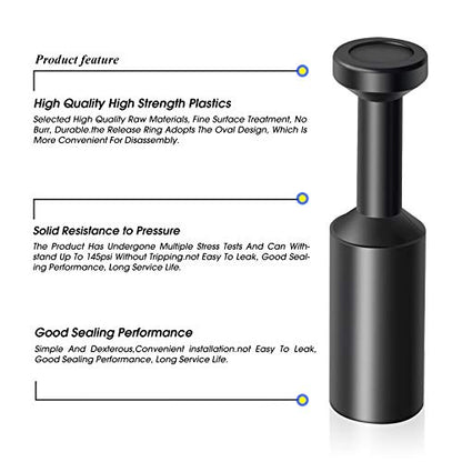 TAILONZ 1/4 Inch Push-to-Connect Fitting Pneumatic Plug PP-1/4 20Pcs - size: 1/4 Inches OD