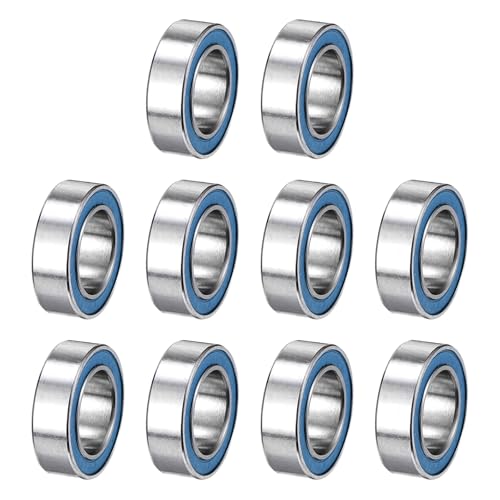 uxcell 10 Pcs MR106-2RS Micro Bearings, 6x10x3mm Chrome Steel, ABEC7 - size: MR106-2RS